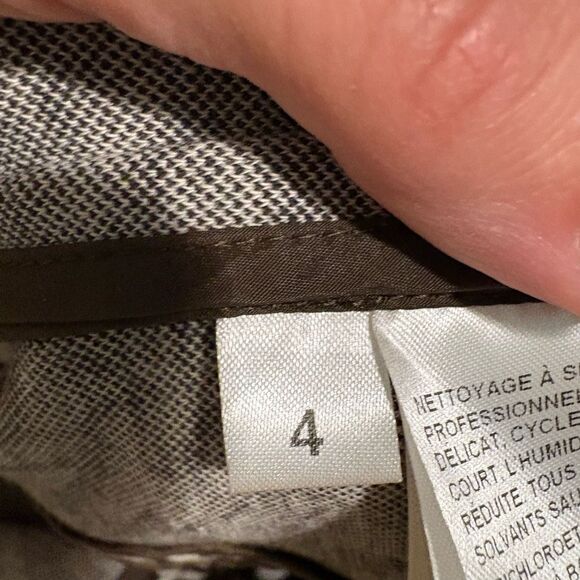 Doncaster Zebra animal print tailored fit jacket black white size 4 - Picture 9 of 11